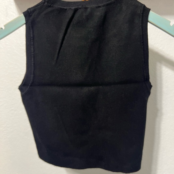 Zara Black Crop Top - Picture 6 of 7